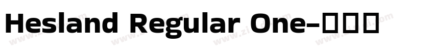 Hesland Regular One字体转换